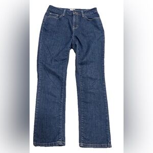 L.L. Bean Classic Fit Straight Leg Jeans Medium Wash Petite 4P